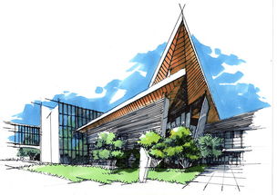 成都郎酒集團總部建筑手繪臨摹昆明手繪培訓(xùn)帶詳細步驟圖